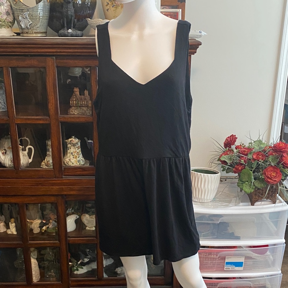 LOFT Black Sleeveless Jumpsuit